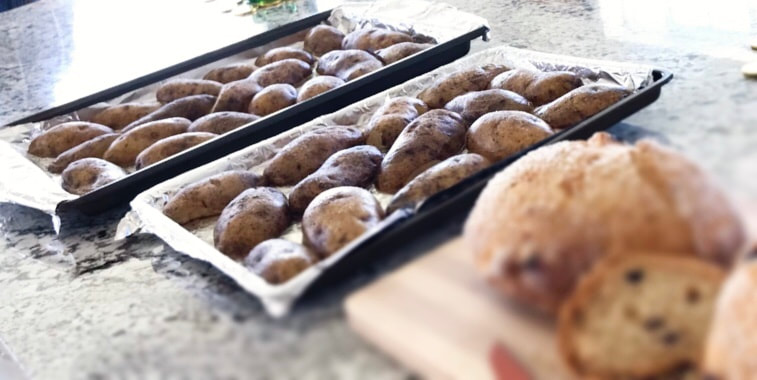 Baked Potato Halves