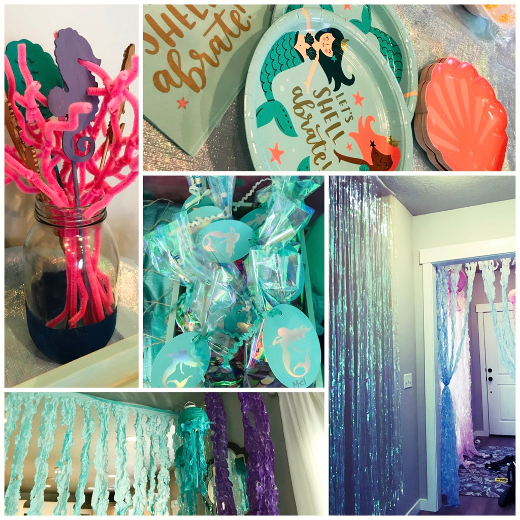 Mermaid Birthday Party Decorations, Tableware, and Party Favors - Land of Lloyds 